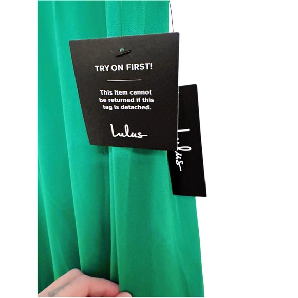 Lulus Mythical Kind of Love in Kelly Green Maxi Dress Size XS Discontinued Color - Picture 7 of 11